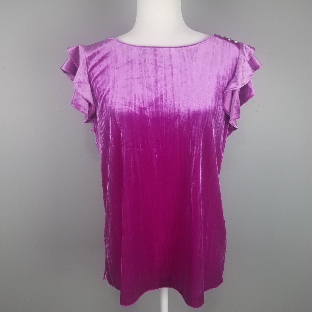 Ellen Tracy Lavender Top Sz S